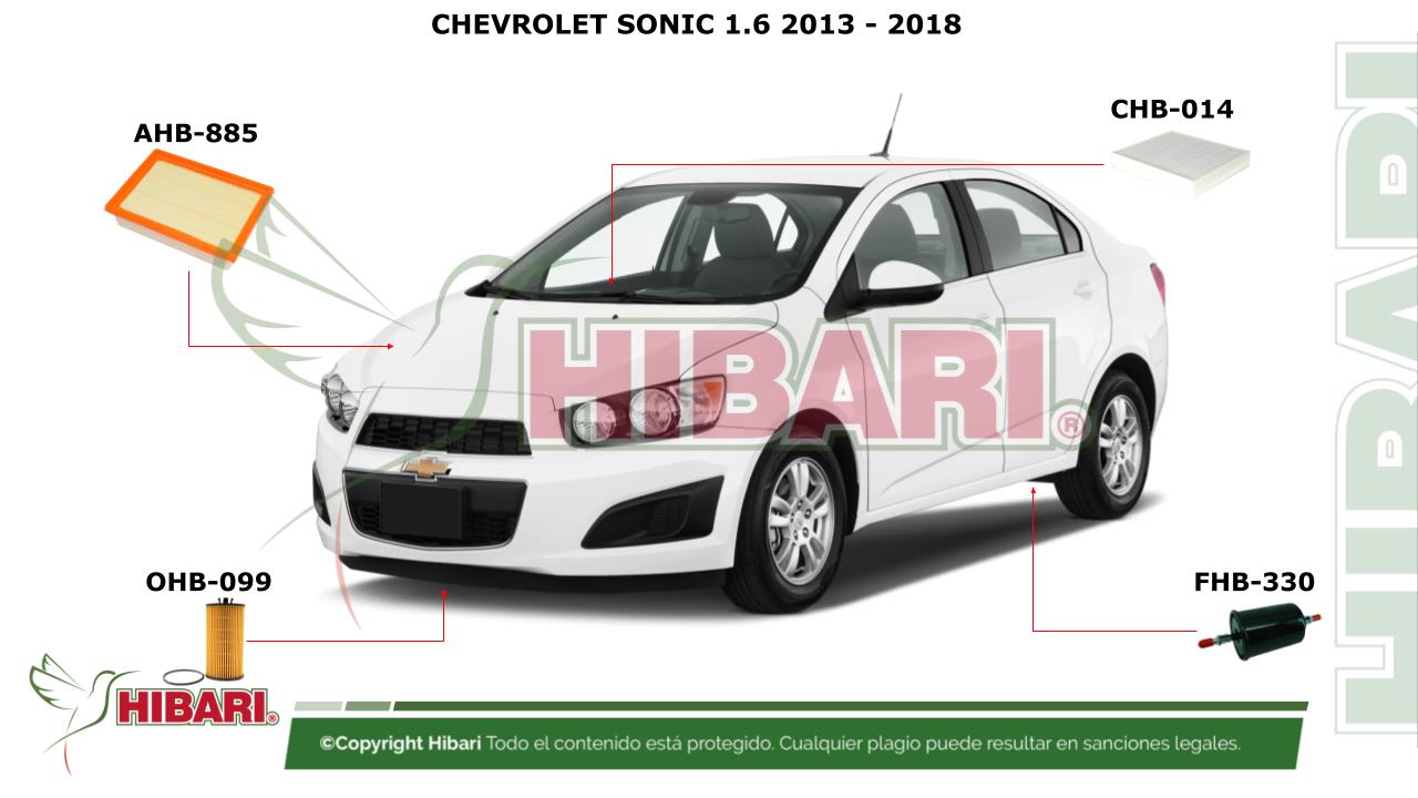 Lee más sobre el artículo CHEVROLET SONIC 1.6 2013 – 2018